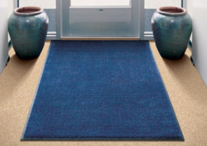 baltimore washington mat service blue entrance mat on floor